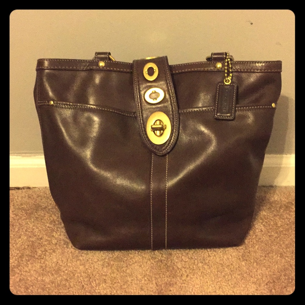 Dark Brown Coach Bag